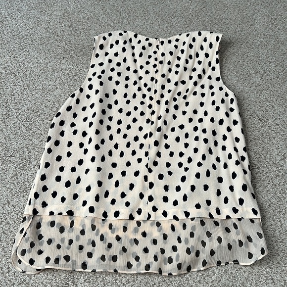 NWT Kate Spade Leopard Dot Layered Tank, XS - Picture 8 of 11